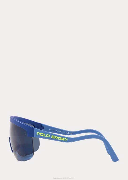 mat blå Mænd Ralph Lauren polo sport shield solbriller Z426B9058
