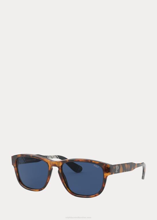 skinnende antik skildpadde Mænd Ralph Lauren kollegiale solbriller Z426B2780
