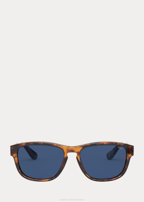 skinnende antik skildpadde Mænd Ralph Lauren kollegiale solbriller Z426B2780