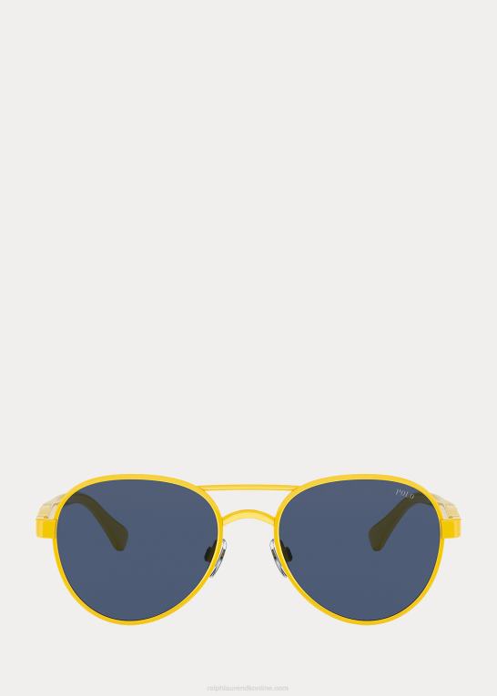 skinnende gul Mænd Ralph Lauren farve shop pilot solbriller Z426B2631
