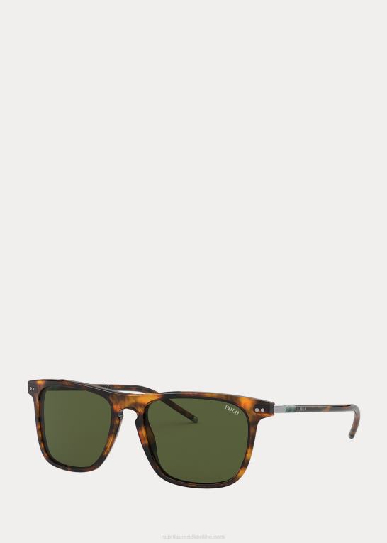 skinnende havana jerry Mænd Ralph Lauren stribede kollegiale solbriller Z426B2776