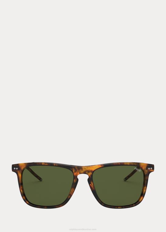 skinnende havana jerry Mænd Ralph Lauren stribede kollegiale solbriller Z426B2776