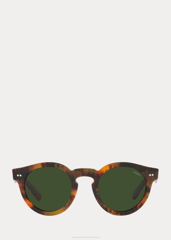 skinnende jerry havana Mænd Ralph Lauren plaid panto solbriller Z426B8757
