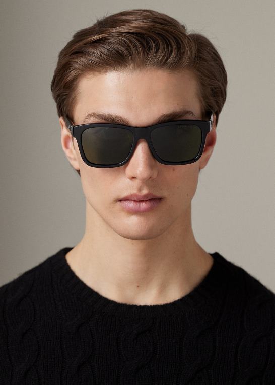 skinnende sort Mænd Ralph Lauren klassiske stigbøjler Z426B8990
