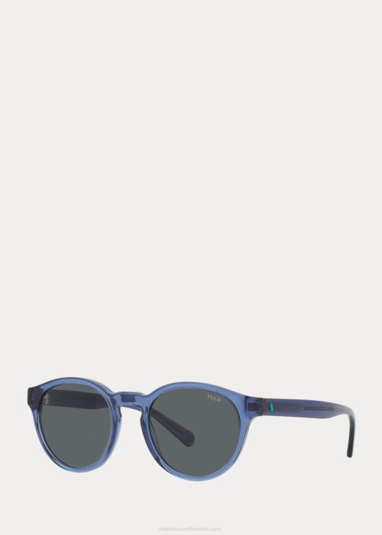skinnende transp blå Mænd Ralph Lauren jorden polo solbriller Z426B2427