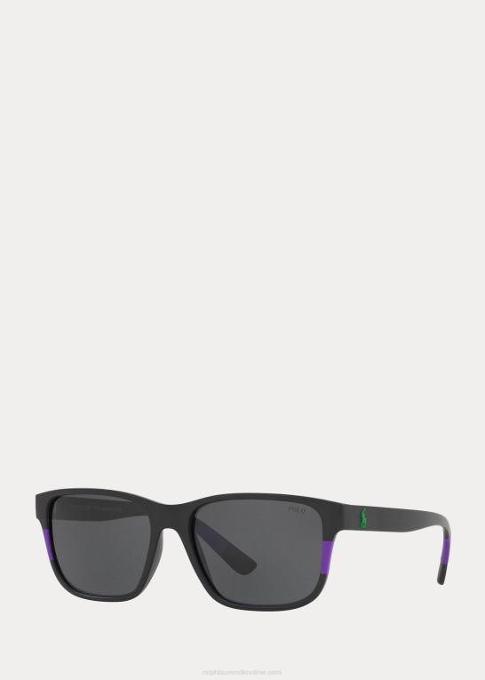 sort Mænd Ralph Lauren farveblokerede solbriller Z426B2787