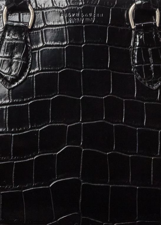 sort Mænd Ralph Lauren krokodille voyager dokumentmappe Z426B9016