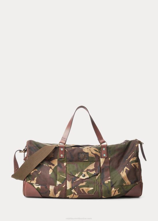 Mænd Ralph Lauren læderbeklædt kanvas duffel Z426B9082
