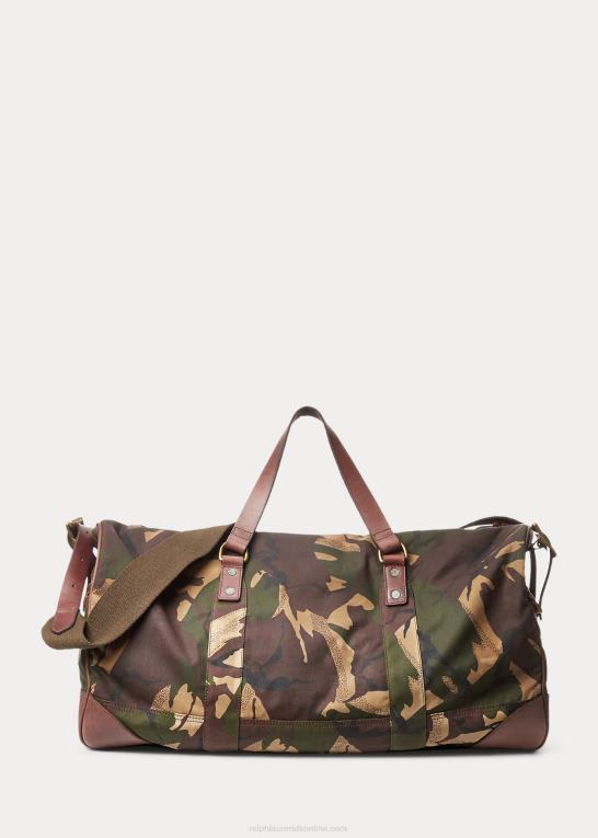 Mænd Ralph Lauren læderbeklædt kanvas duffel Z426B9082