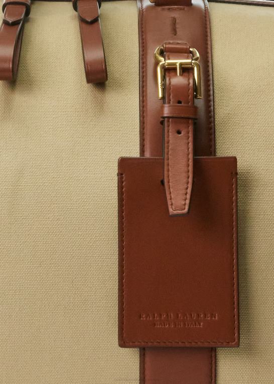 Mænd Ralph Lauren welington kalveskinds-trim canvas duffel Z426B8962