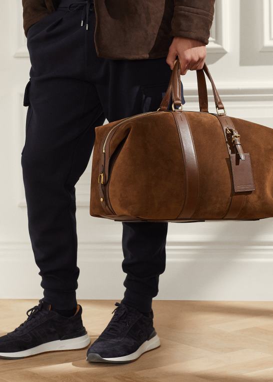 kastanje Mænd Ralph Lauren kalve-ruskind welington duffel Z426B8975