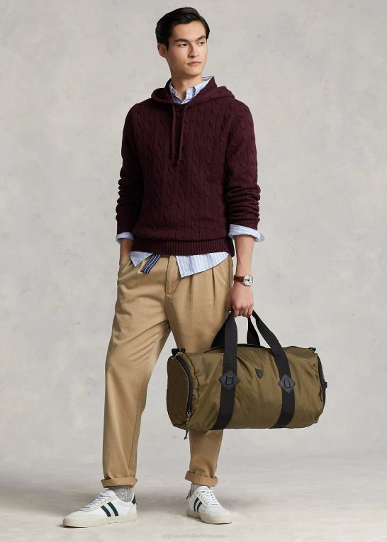 oliven Mænd Ralph Lauren kanvas duffel Z426B2555