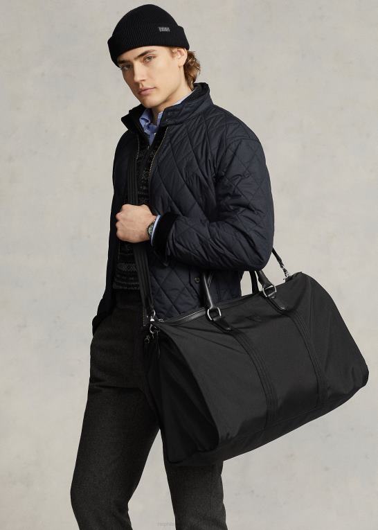 sort Mænd Ralph Lauren læderbeklædt hybrid beklædningsgenstand Z426B2418