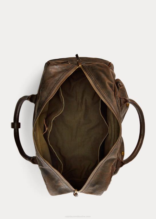 sort over brun Mænd Ralph Lauren læder duffel Z426B5154