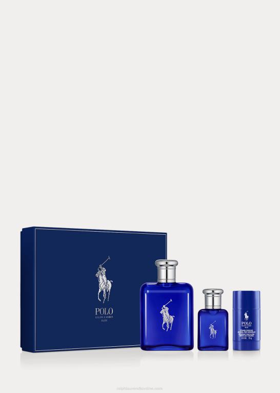 Mænd Ralph Lauren polo blå gavesæt i 3 dele Z426B9067