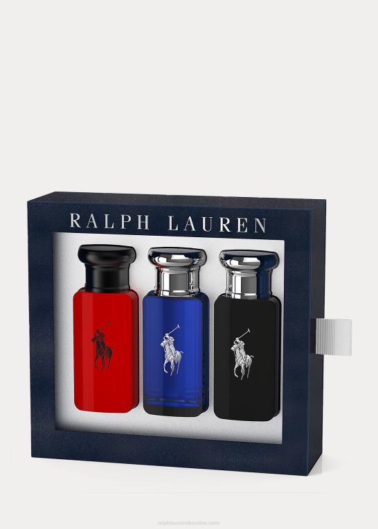 Mænd Ralph Lauren world of polo gavesæt i 3 dele Z426B8783