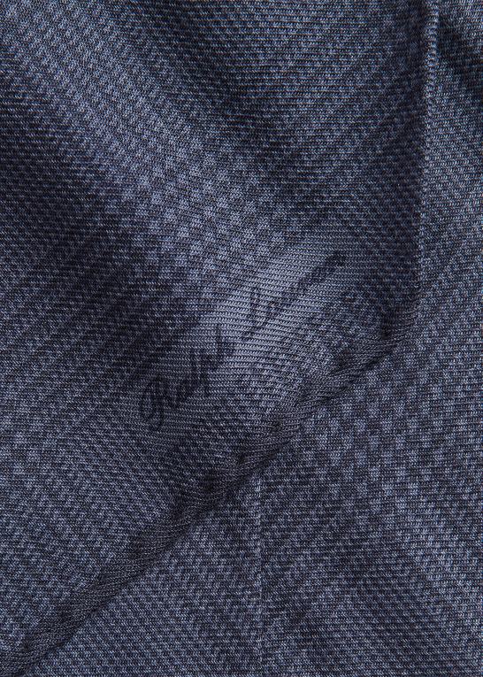 marineblå/støvblå Mænd Ralph Lauren glen plaid cashmere-silke halstørklæde Z426B8945