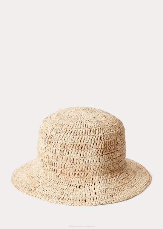 Mænd Ralph Lauren raffia bøttehat Z426B2435
