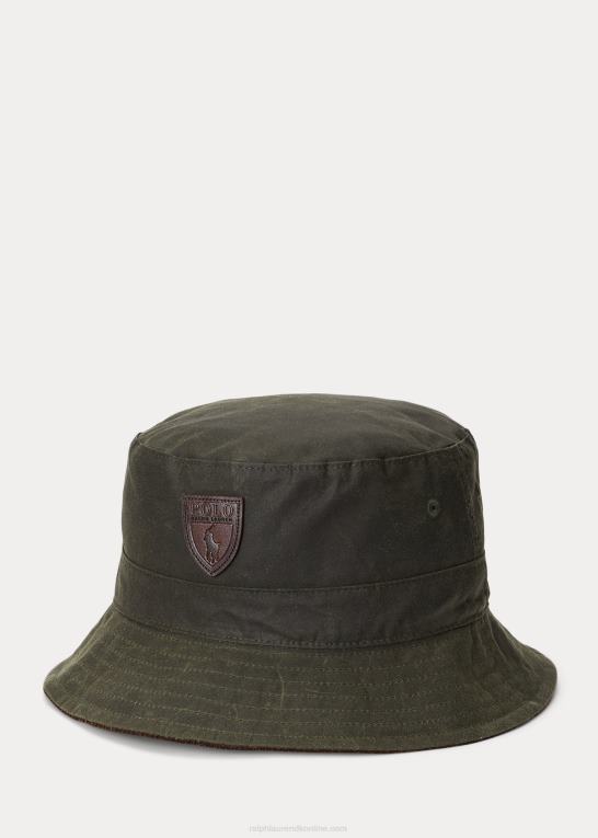 firma oliven Mænd Ralph Lauren voksdug spandehat Z426B2749