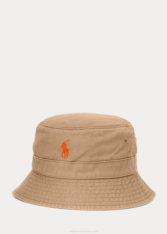 forsendelse tan Mænd Ralph Lauren bomuld chino bøttehat Z426B2289