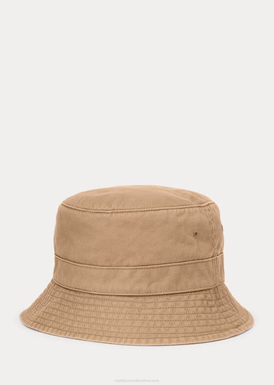 forsendelse tan Mænd Ralph Lauren bomuld chino bøttehat Z426B2289
