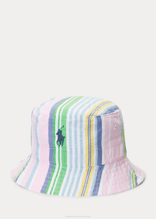 funshirt multi Mænd Ralph Lauren stribet seersucker bøttehat Z426B2438