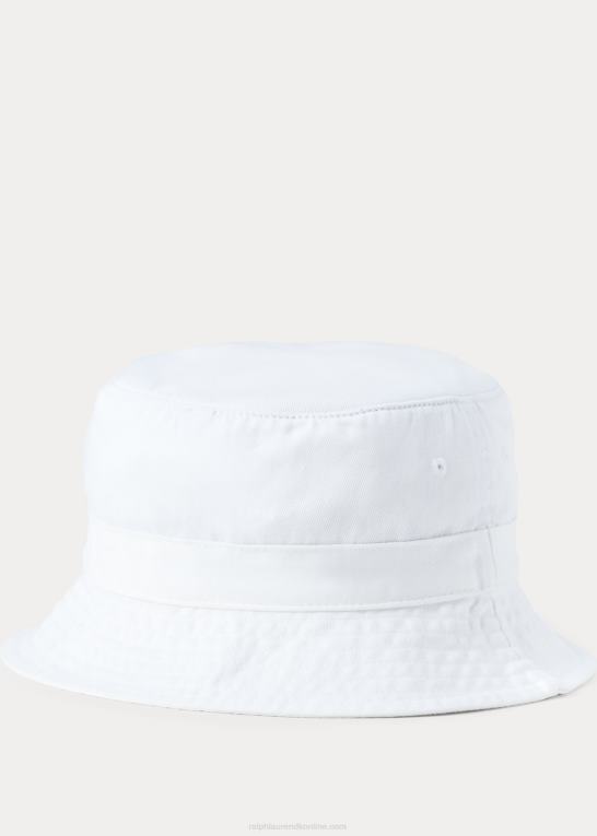hvid Mænd Ralph Lauren bomulds bøttehat Z426B2253