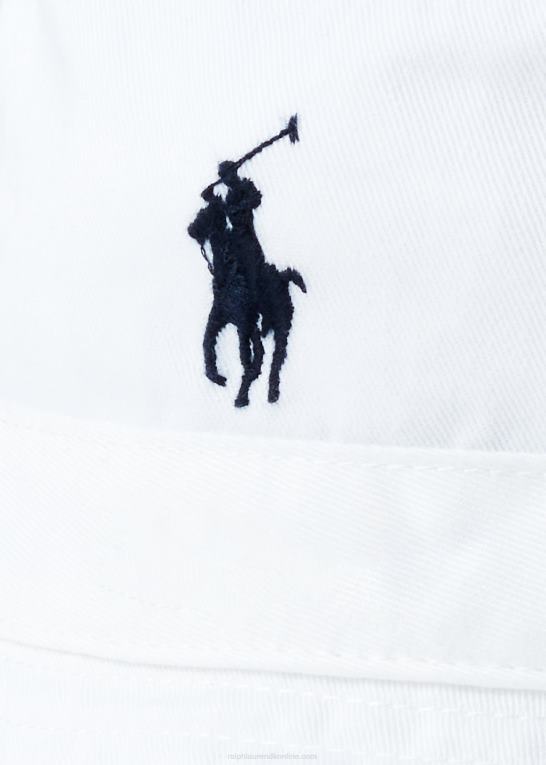 hvid Mænd Ralph Lauren bomulds bøttehat Z426B2253