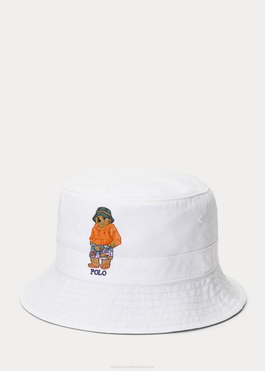 hvid Mænd Ralph Lauren polo bear twill spand hat Z426B2446