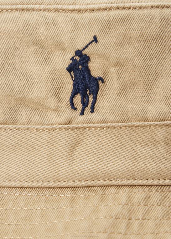 luksus tan Mænd Ralph Lauren bomuld chino bøttehat Z426B2288