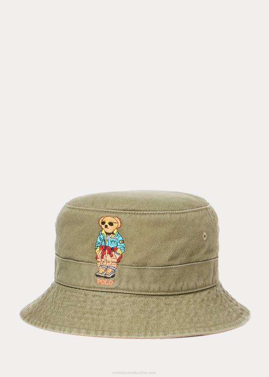 mørk salvie Mænd Ralph Lauren polo bear twill spand hat Z426B2737