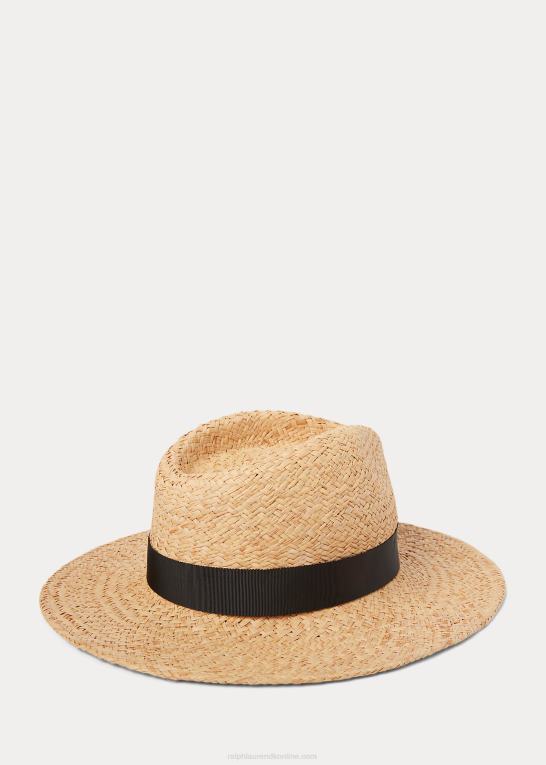 naturlig Mænd Ralph Lauren raffia fedora Z426B2448