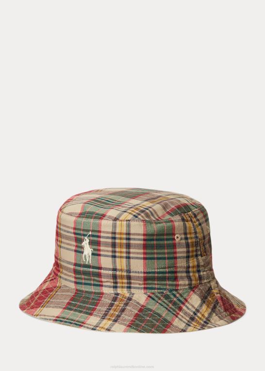 plaid Mænd Ralph Lauren vendbar twill & madras bøttehat Z426B2367