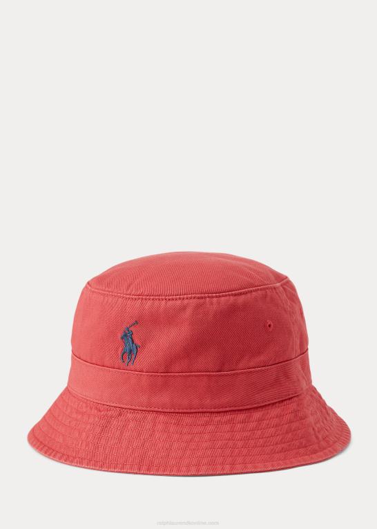 rød himmel Mænd Ralph Lauren bomuld chino bøttehat Z426B2290