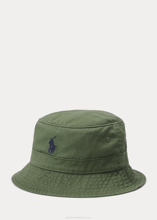 vasket skov Mænd Ralph Lauren bomuld chino bøttehat Z426B2291