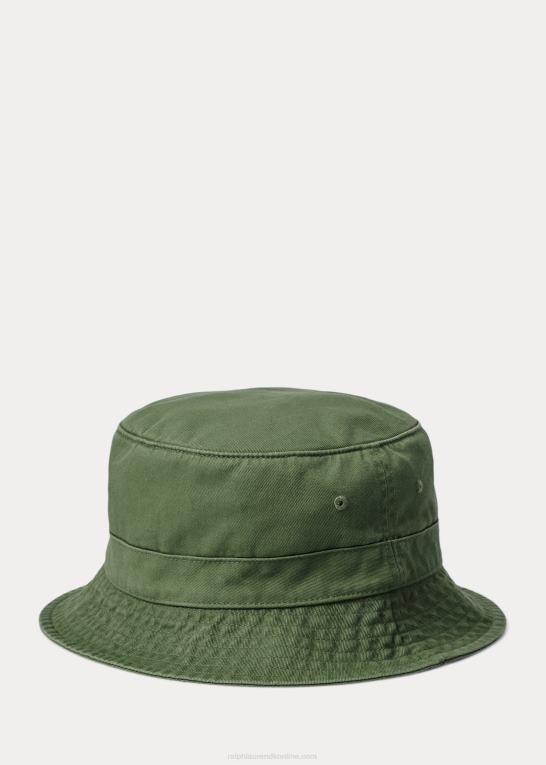 vasket skov Mænd Ralph Lauren bomuld chino bøttehat Z426B2291