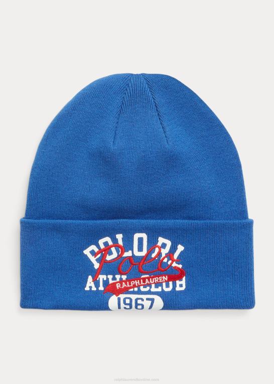 arv royal Mænd Ralph Lauren bomuldsbeanie med lag-logo Z426B2467