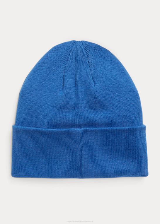 arv royal Mænd Ralph Lauren bomuldsbeanie med lag-logo Z426B2467