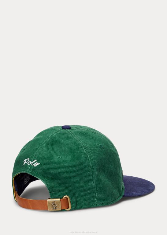 Mænd Ralph Lauren chinokuglehætte i bomuld med logo Z426B2755