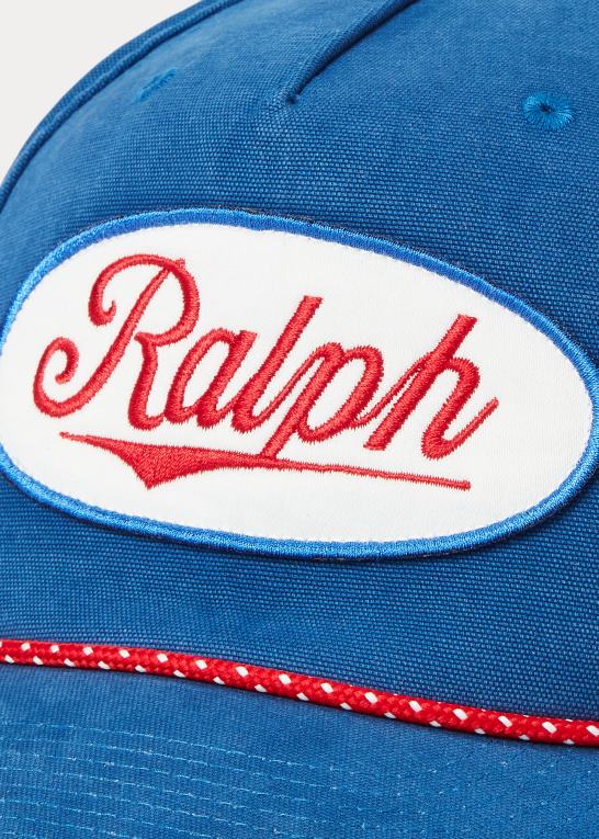 Mænd Ralph Lauren polo sport patch canvas kuglehætte Z426B2210