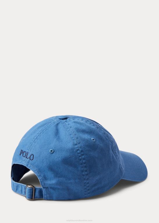 Nimes blå Mænd Ralph Lauren bomuld chino kuglehætte Z426B2500