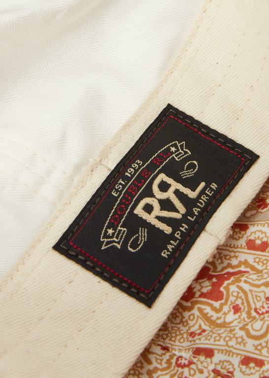 antik hvid Mænd Ralph Lauren sildebens twill aviskøs kasket Z426B2228