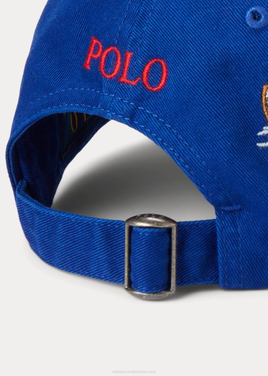 arv royal m/huskyer Mænd Ralph Lauren broderet twill kuglehætte Z426B2747