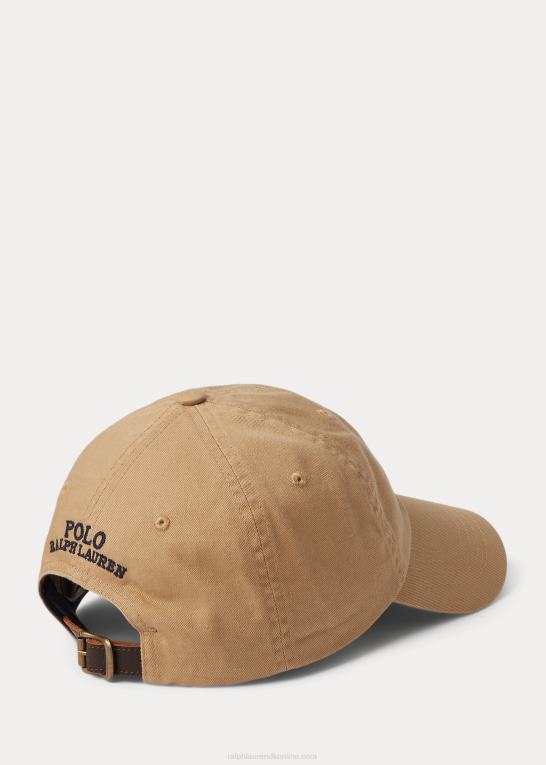cafe tan Mænd Ralph Lauren polo bear twill kuglehætte Z426B2425