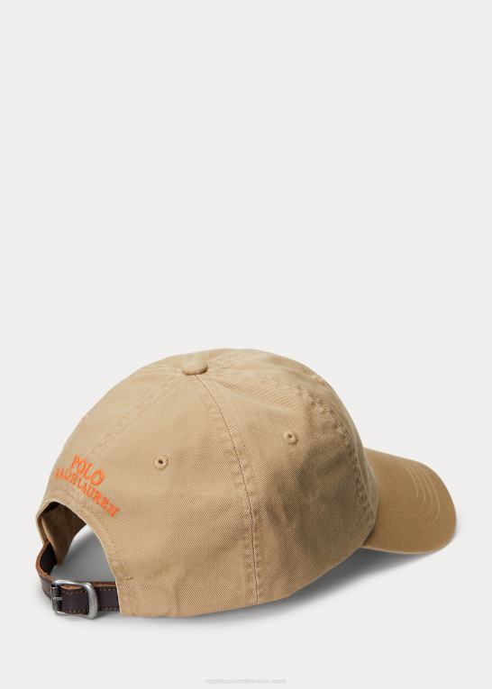 cafe tan Mænd Ralph Lauren rugby skjorte-broderet kuglekasket i twill Z426B2515