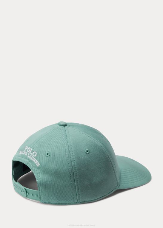 essex grøn Mænd Ralph Lauren dobbeltstrikket jacquardkuglehue Z426B5528