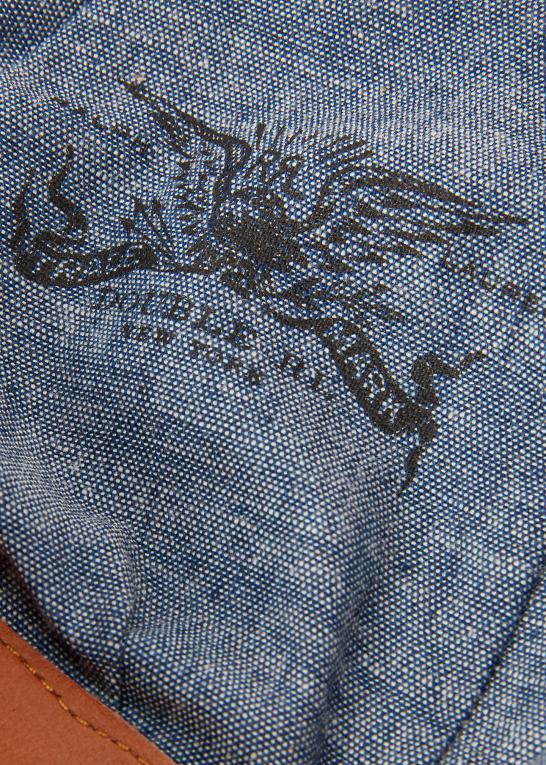 falmet indigo Mænd Ralph Lauren stribet twill newsboy kasket Z426B8826