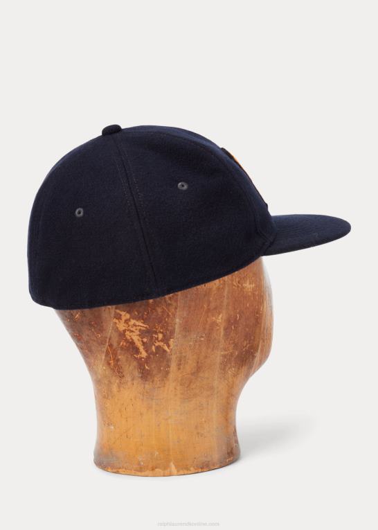 flåde Mænd Ralph Lauren kuglehætte af applikeret filt Z426B8852