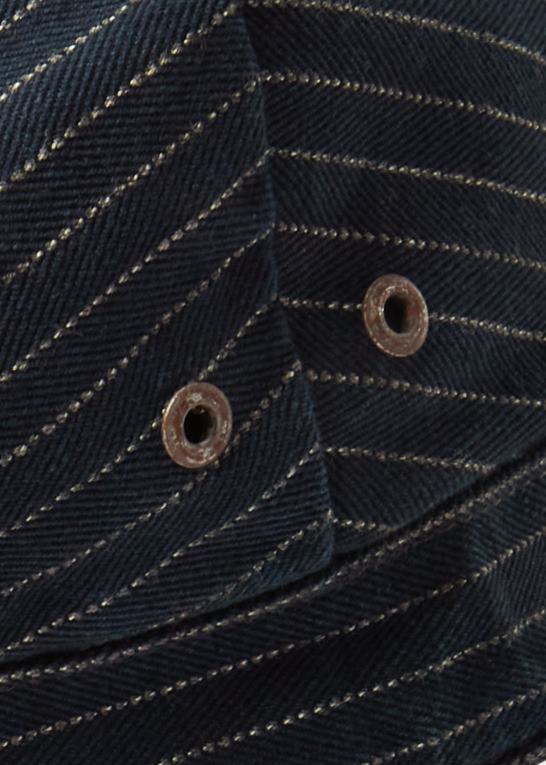 flåde Mænd Ralph Lauren stribet indigo sildebenshætte Z426B8834