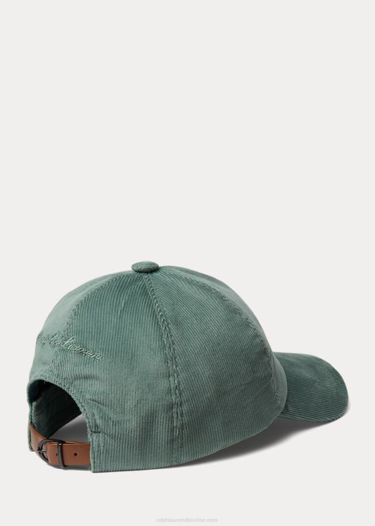 havspray/isla blå Mænd Ralph Lauren fløjl kuglehætte Z426B8918